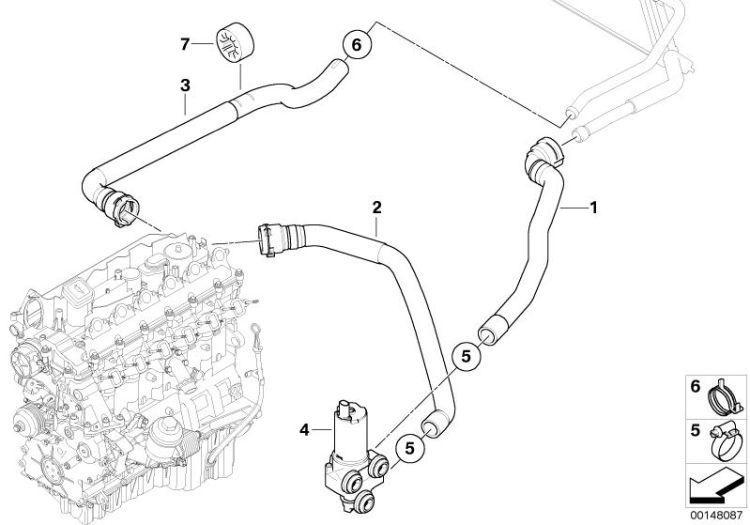 Additional water pump/Water hose ->48825641516