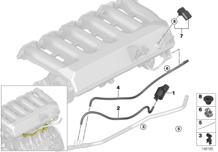 Intake manifold - vacuum control ->47331114954