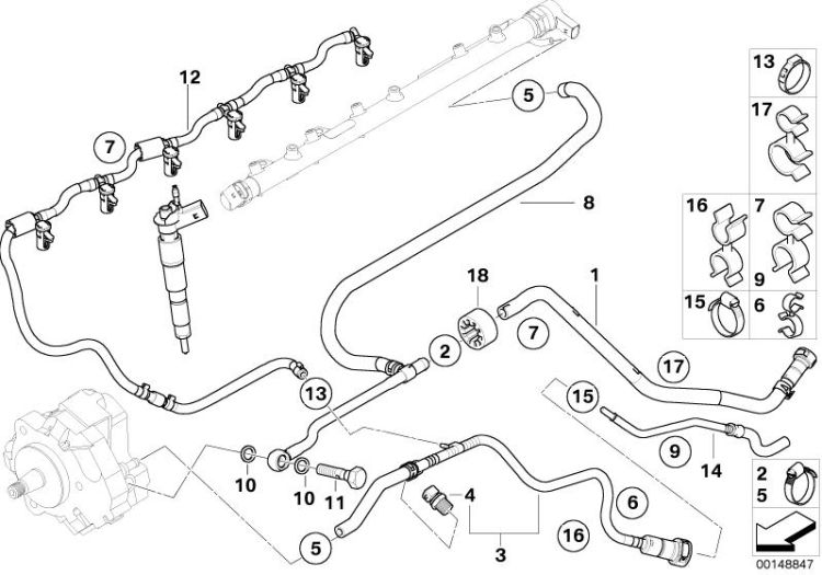 Fuel lines ->47613130960