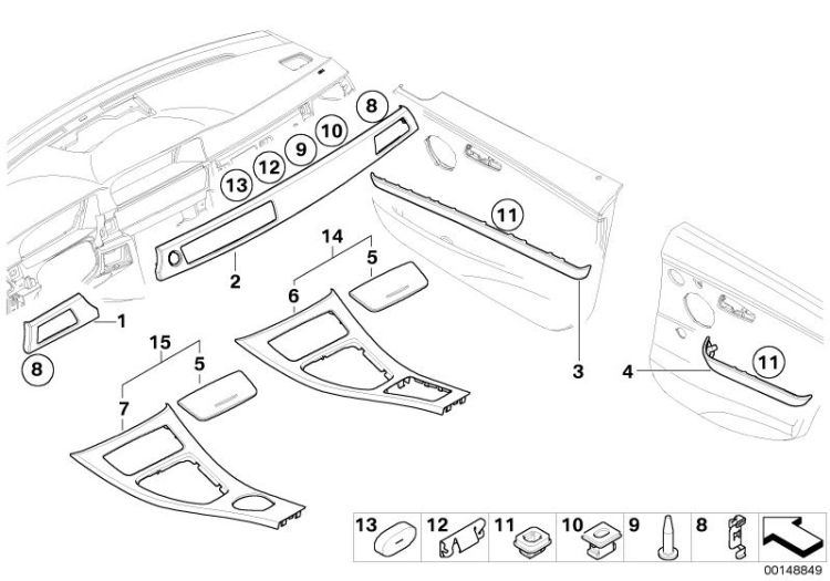 Alum. interior strips ground lengthwise ->48480030487