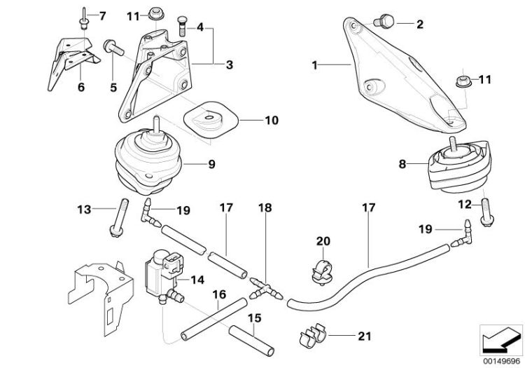 Engine Suspension ->47646220060