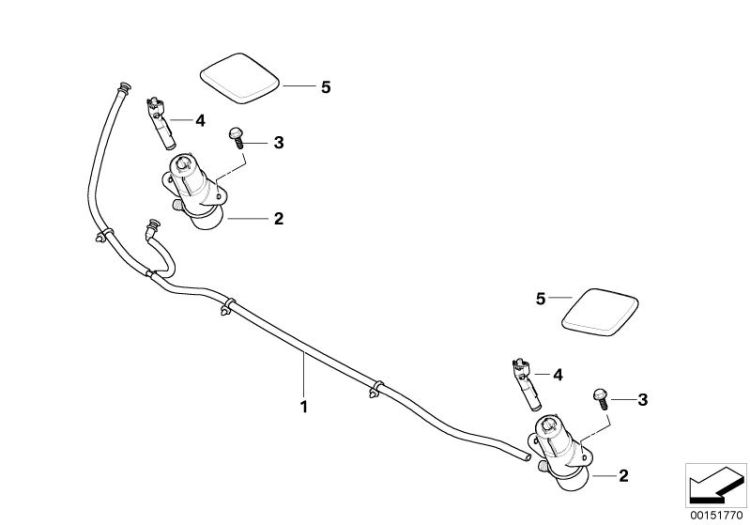 Single parts for head lamp cleaning ->50605612330