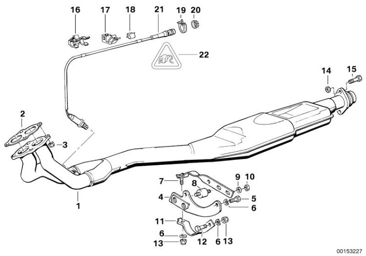 Exhaust system with catalytic converter ->47251180151