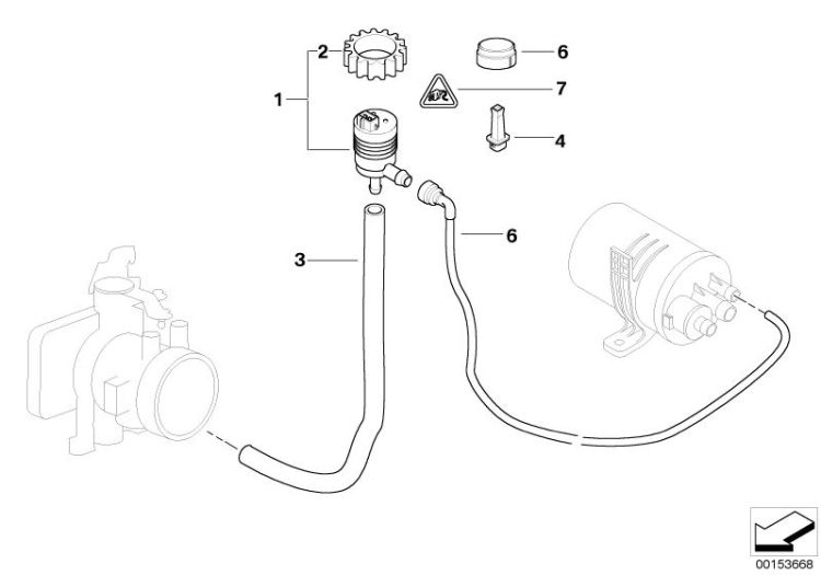 Fuel tank breather valve ->47416614911