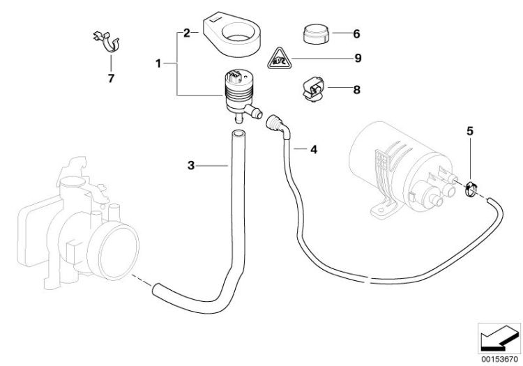 Soupape de ventilation du reservoir ->47740130798