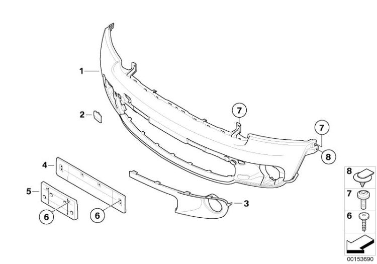 Trim panel, front ->50619516219