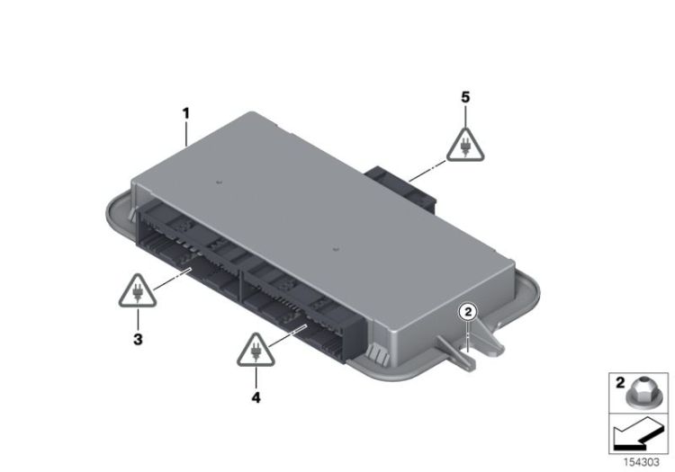 Steuergerät Fussraummodul ->49557612094