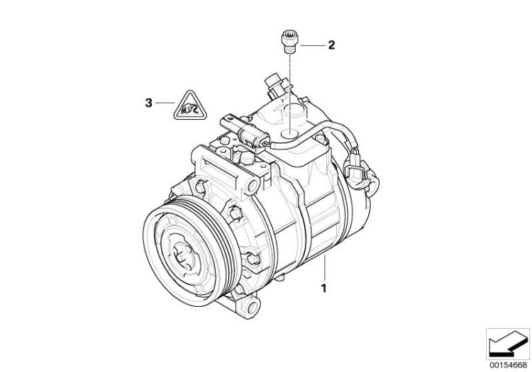 RP air conditioning compressor ->48802641484