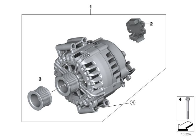 RP Reman Generator, Number 01 in the illustration