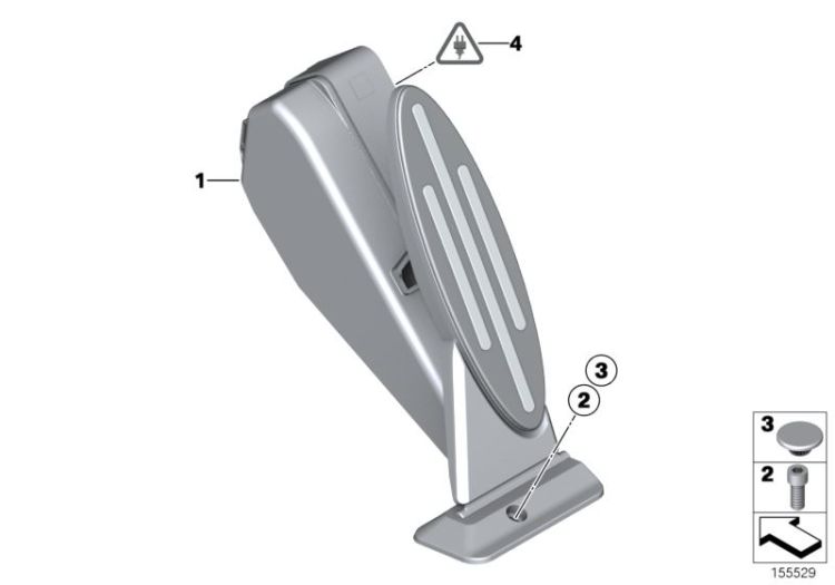 Acceleration/accelerator pedal module ->50618030420