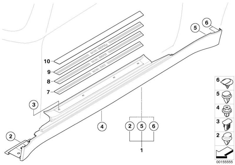 Door sill / entrance cover ->48017515460