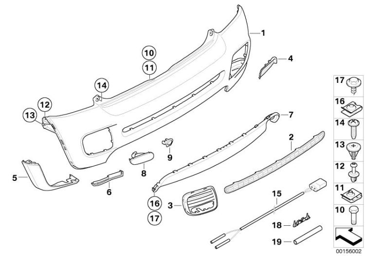 Rear trim panel, JCW aerodynamic package ->