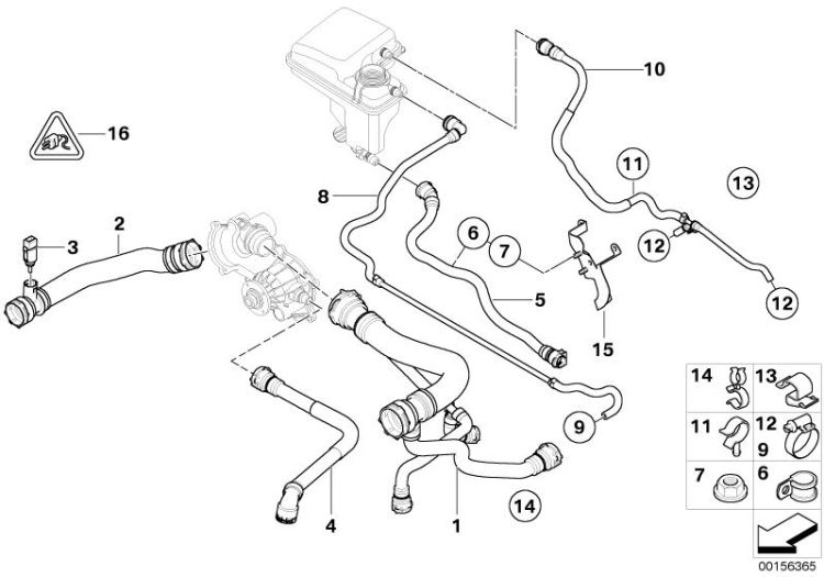 Cooling System Water Hoses ->47756113565