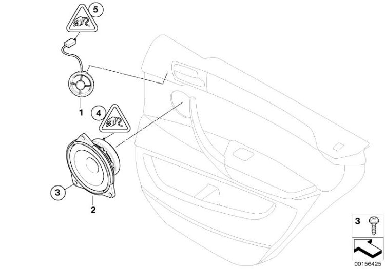 Einzelteile HiFi System Tür hinten ->47750651739