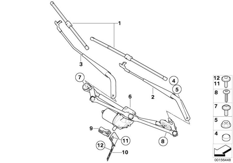 Single wiper parts ->50139612144