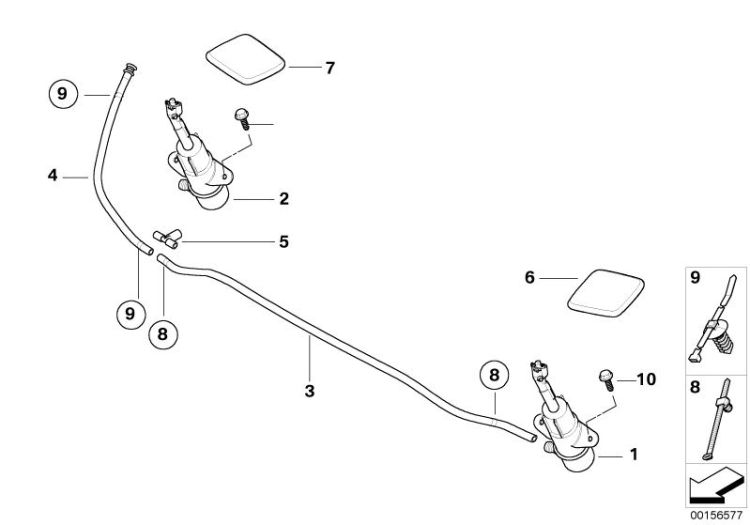 Single parts for head lamp cleaning ->50139612149