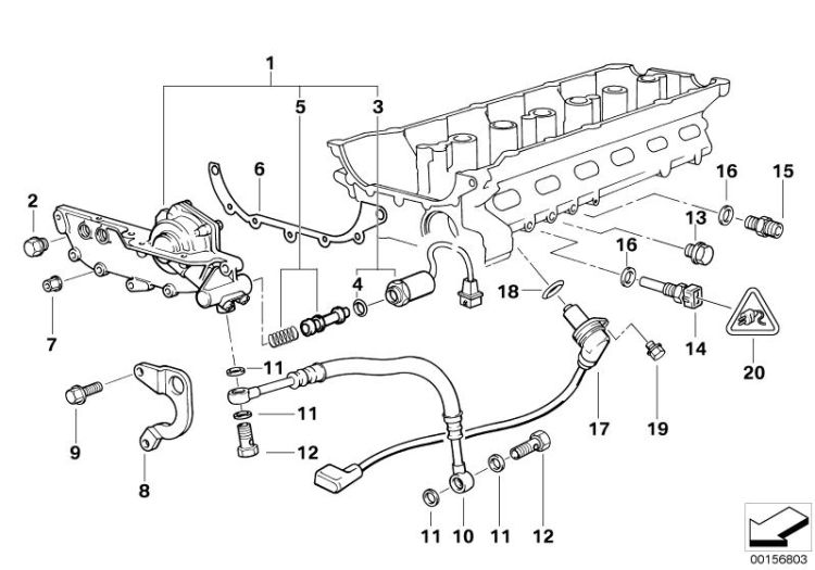 Cylinder head Vanos ->47370114855