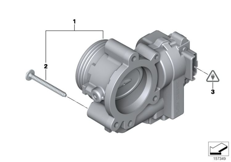 Throttle housing Assy ->50618131198