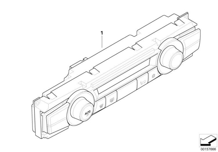 Bedienteil Klimaautomatik Basis ->50139641571