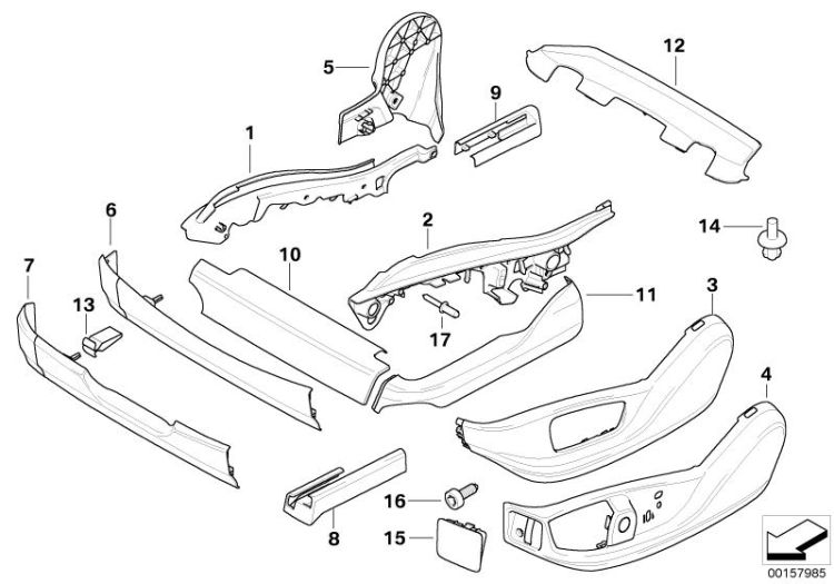 Seat front seat coverings ->50139523311