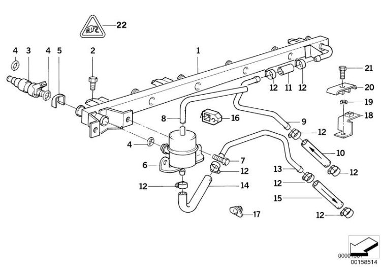 Valves/Pipes of fuel injection system ->47338131377