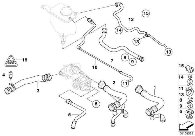 Cooling System Water Hoses ->48804170286