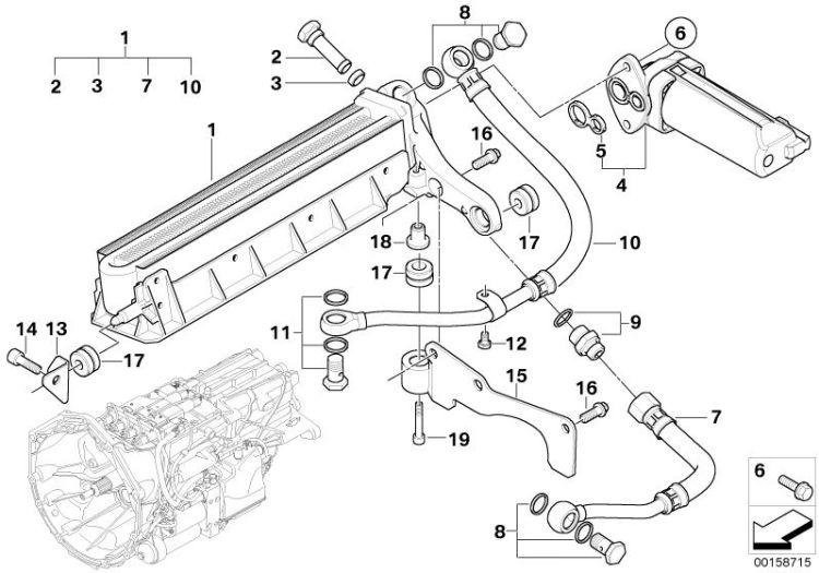 GS7S47BG Transmission oil cooler ->48421231030