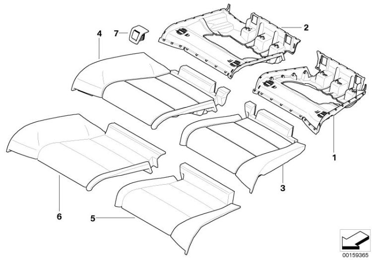 Cache isofix, numéro 07 dans l'illustration