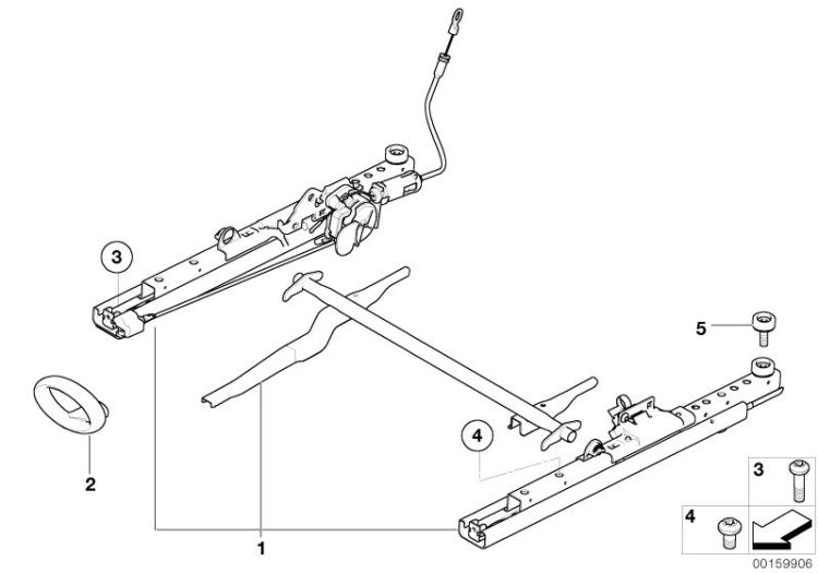 Front seat rail ->48015522858