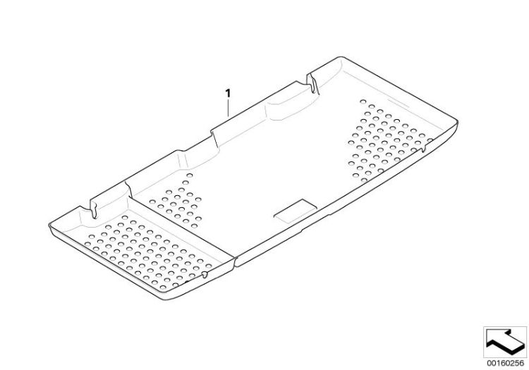 Retrofit, shaped luggage compartment mat ->900315