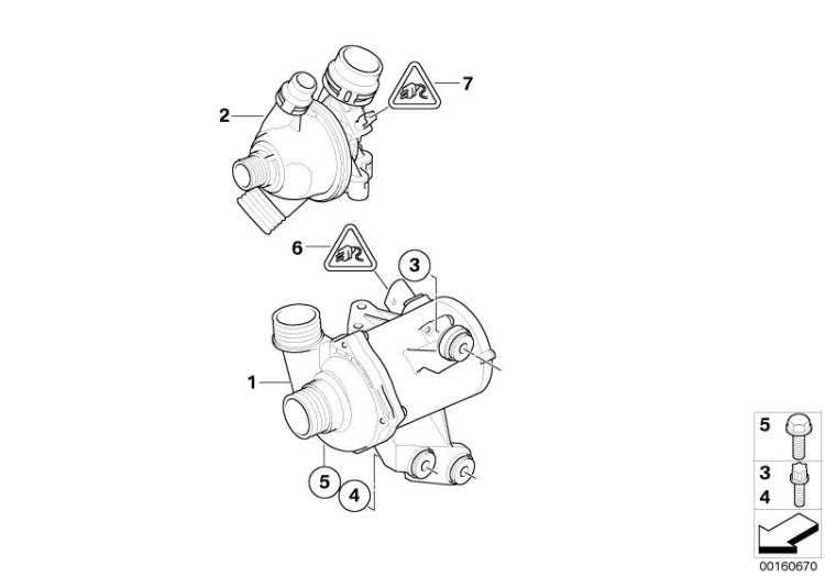 Kühlsystem-Wasserpumpe/Thermostat ->50143114068