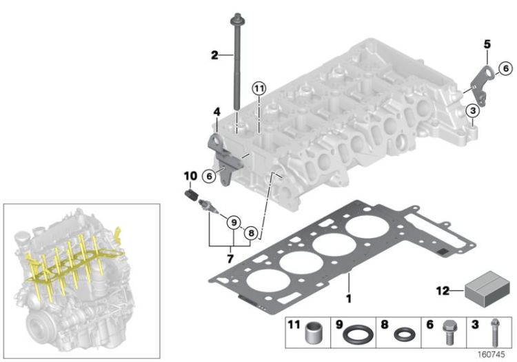 Cylinder head attached parts ->50142114077