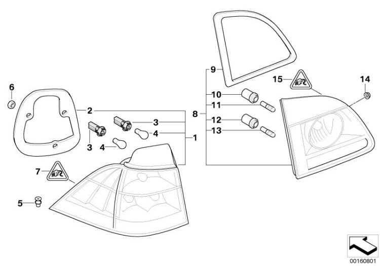 Rear light ->50122631021