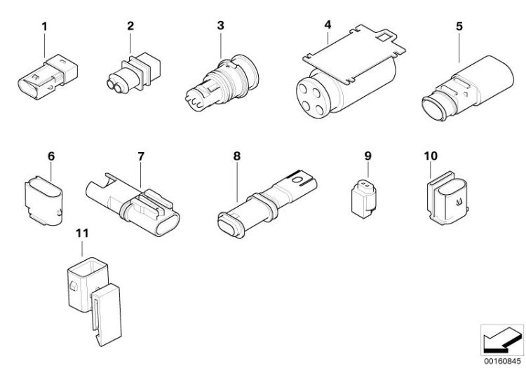 12521744137 Covering cap Engine Electrical System Miscellaneous plugs and connectors BMW 6er E24 E39 E60 E61 E83 E53 E85 >160845<, Caperuza