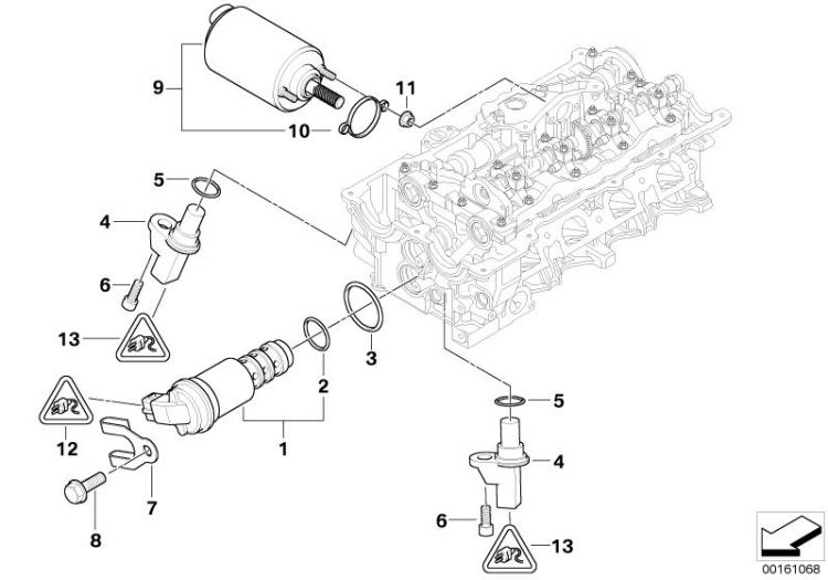 Cylinder head, electr. add-on parts ->47600113296