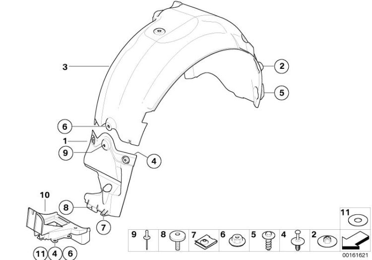 Wheel arch trim, rear ->47750514913