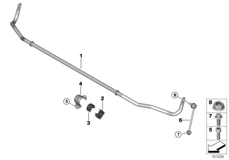 Stabilisator hinten ->50361331411