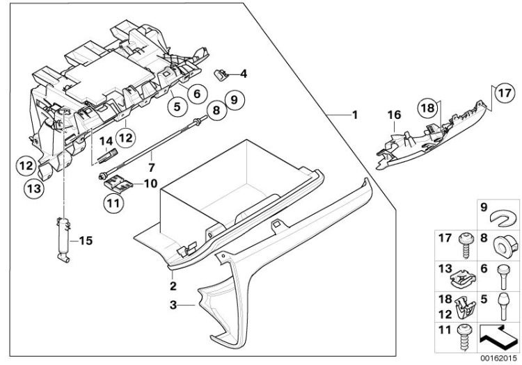 Glove box ->50142516496