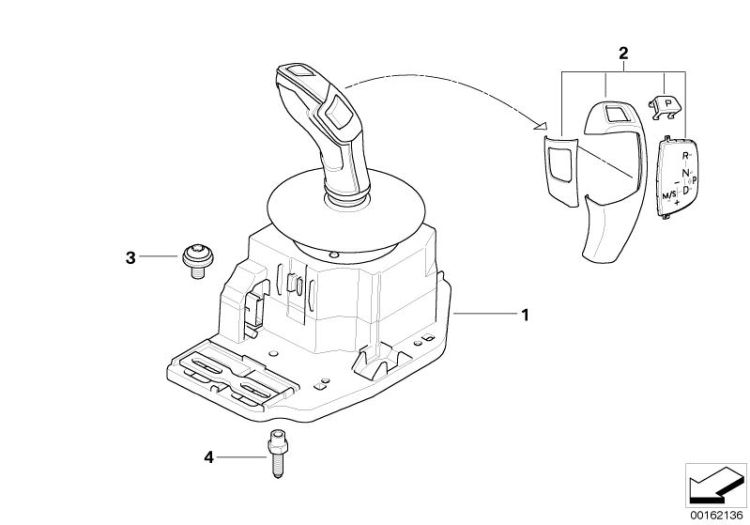 Gear selector switch ->50102250455