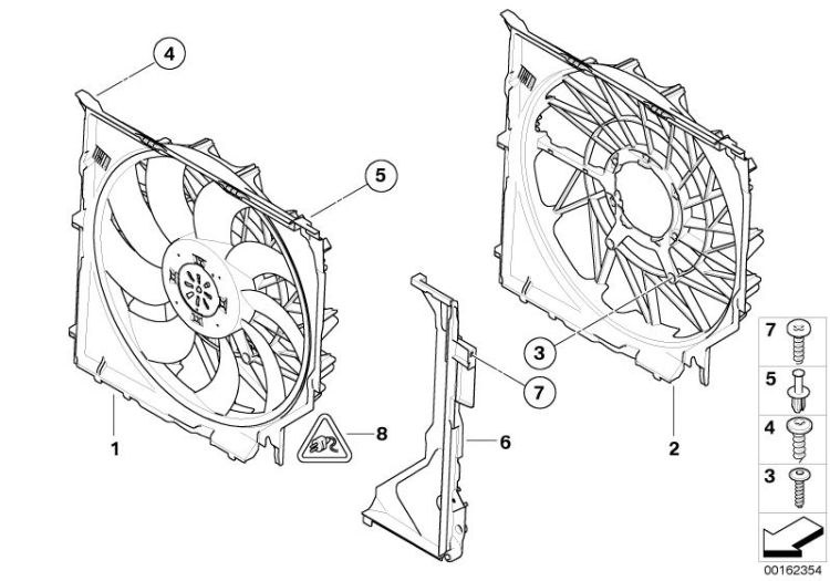 Fan housing, mounting parts ->47791170309