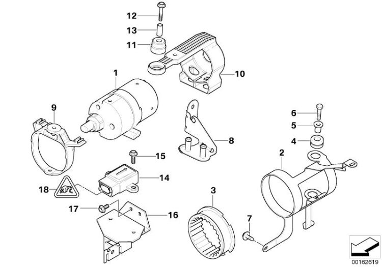 DSC compressor/senors/mounting parts ->47508340949