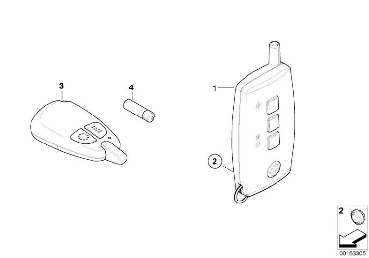 Transmitter f auxil.heating remote ctrl ->