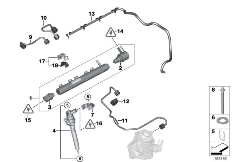 Original BMW Druckregelventil  (13537805734)