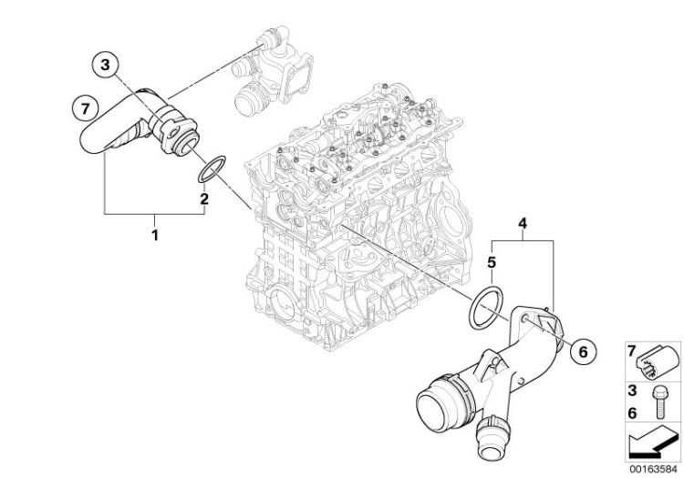 Cooling System Water Hoses ->47600113193