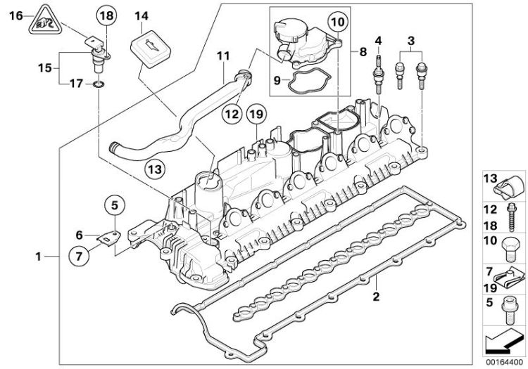 Cylinder head cover ->49507113949