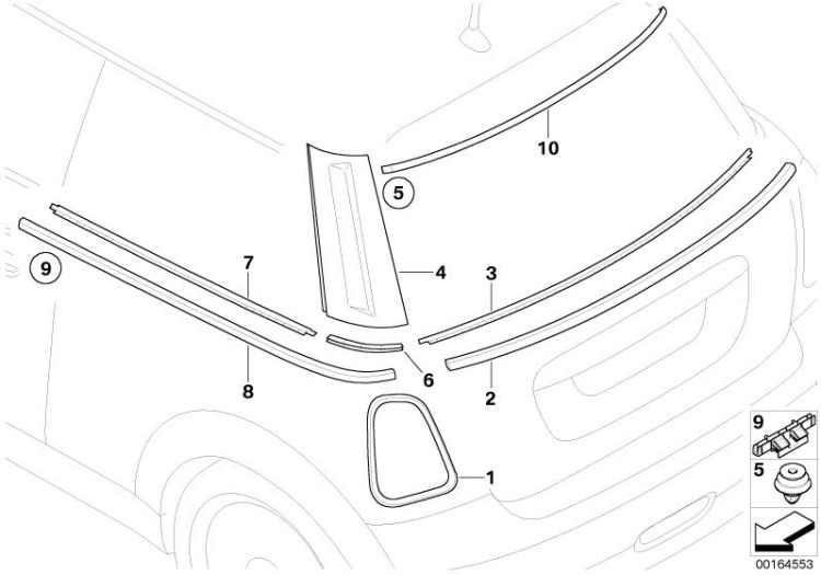 exterior trim / grille ->