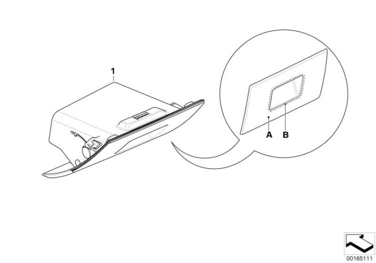 Individual folding comp., instr. panel ->48480910875