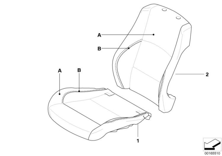 Individual Bezug Sportsitz vorne ->50165910877