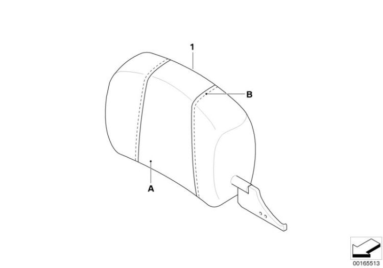 Individual Kopfstütze Sportsitz vorne ->50165911059