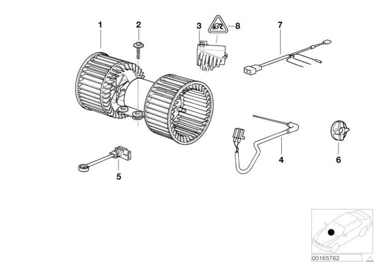 Set of cables for auto. air conditioning, Number 07 in the illustration